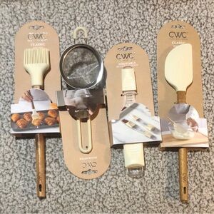 Cooking With Color CWC Cream Utensil Set (4-Piece Set)